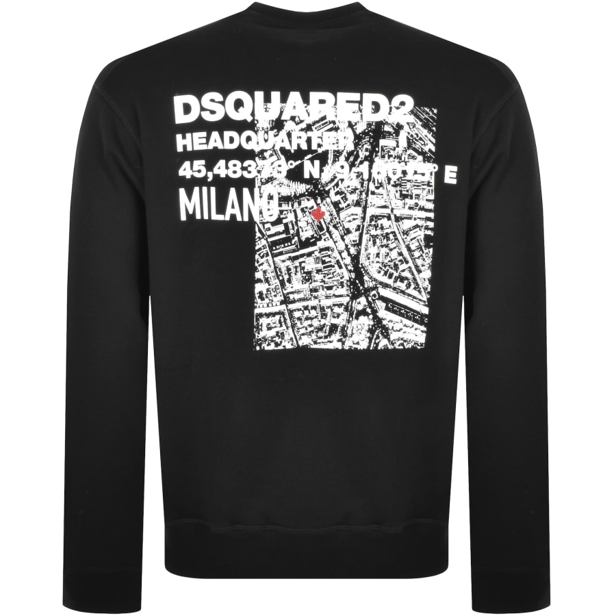 Black dsquared sweatshirt on sale